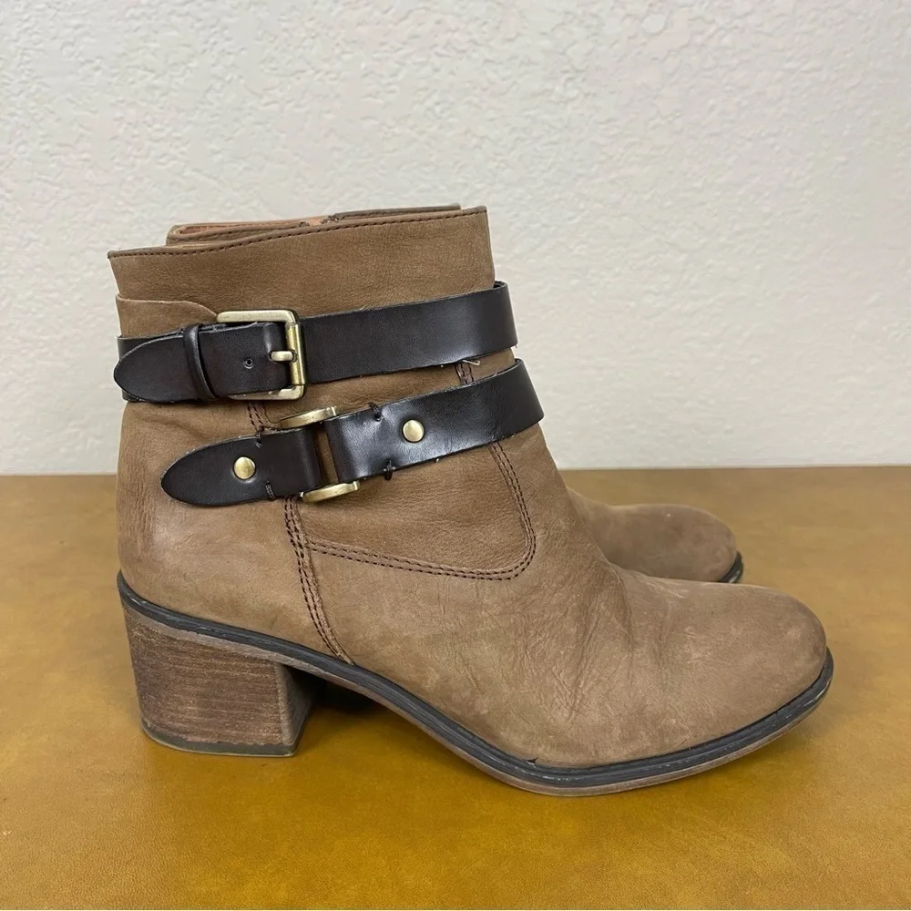 Franco Sarto Leather Linden 2 Ankle Booties Size 8 Women